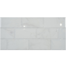Glossy Surface White Brick Ceramic Wall Tile 300X600mm